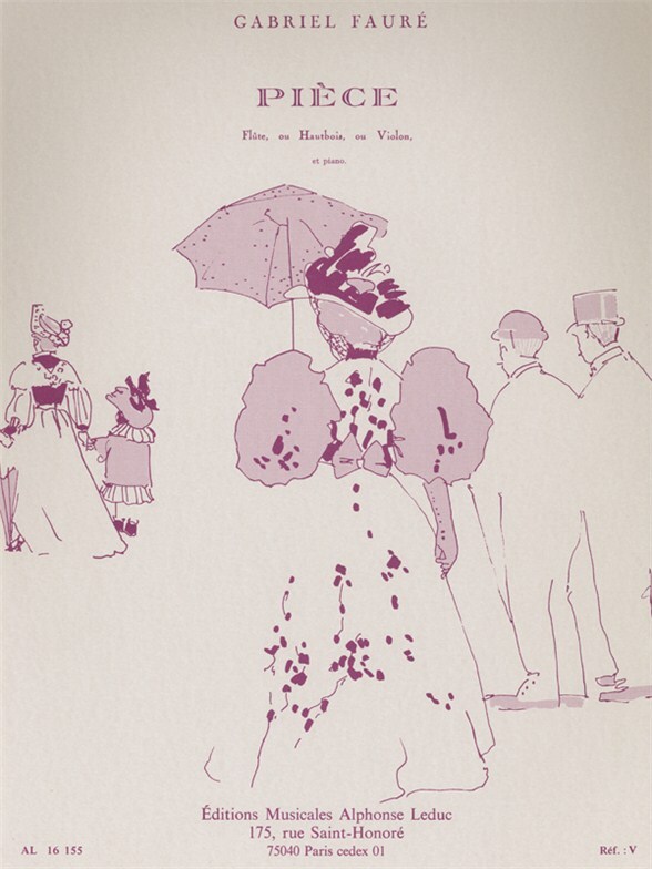 Cover: 9790046161551 | Pièce pour flûte (Hautbois, violon) et piano | Gabriel Urbain Fauré
