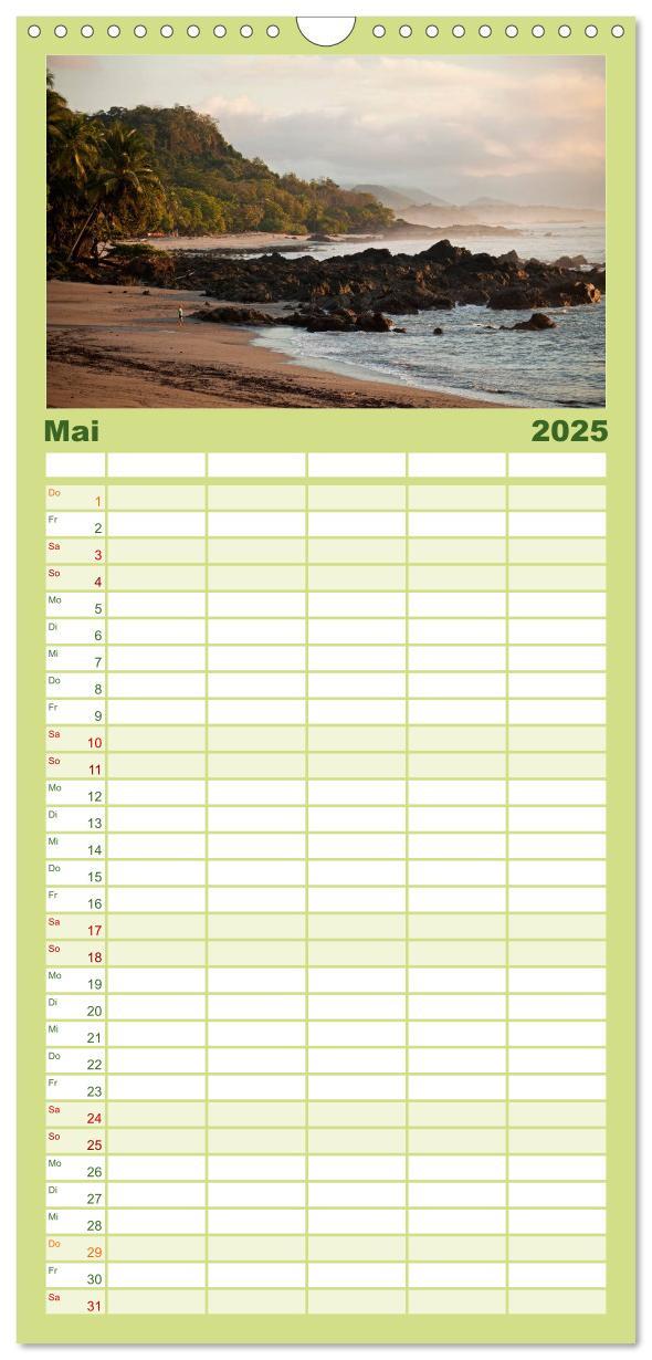 Bild: 9783457126639 | Familienplaner 2025 - Costa Rica mit 5 Spalten (Wandkalender, 21 x...