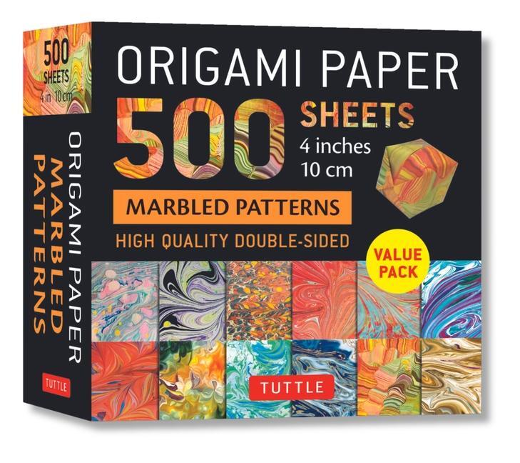 Cover: 9780804857345 | Origami Paper 500 Sheets Marbled Patterns 4 (10 CM) | Tuttle Studio