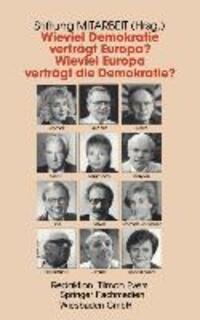 Cover: 9783810013026 | Wieviel Demokratie verträgt Europa? Wieviel Europa verträgt die...