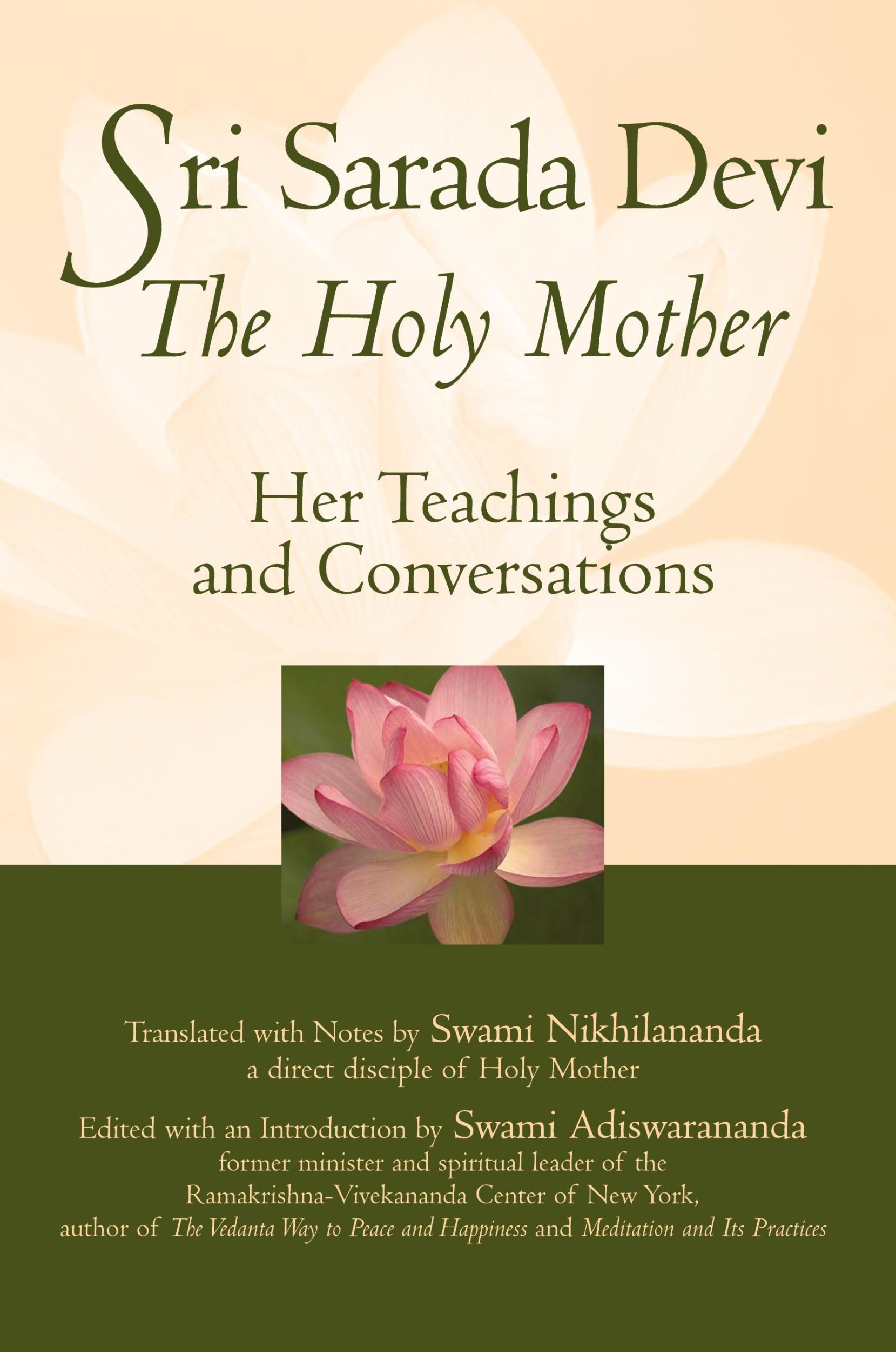 Cover: 9781683363194 | Sri Sarada Devi, The Holy Mother | Her Teachings and Conversations