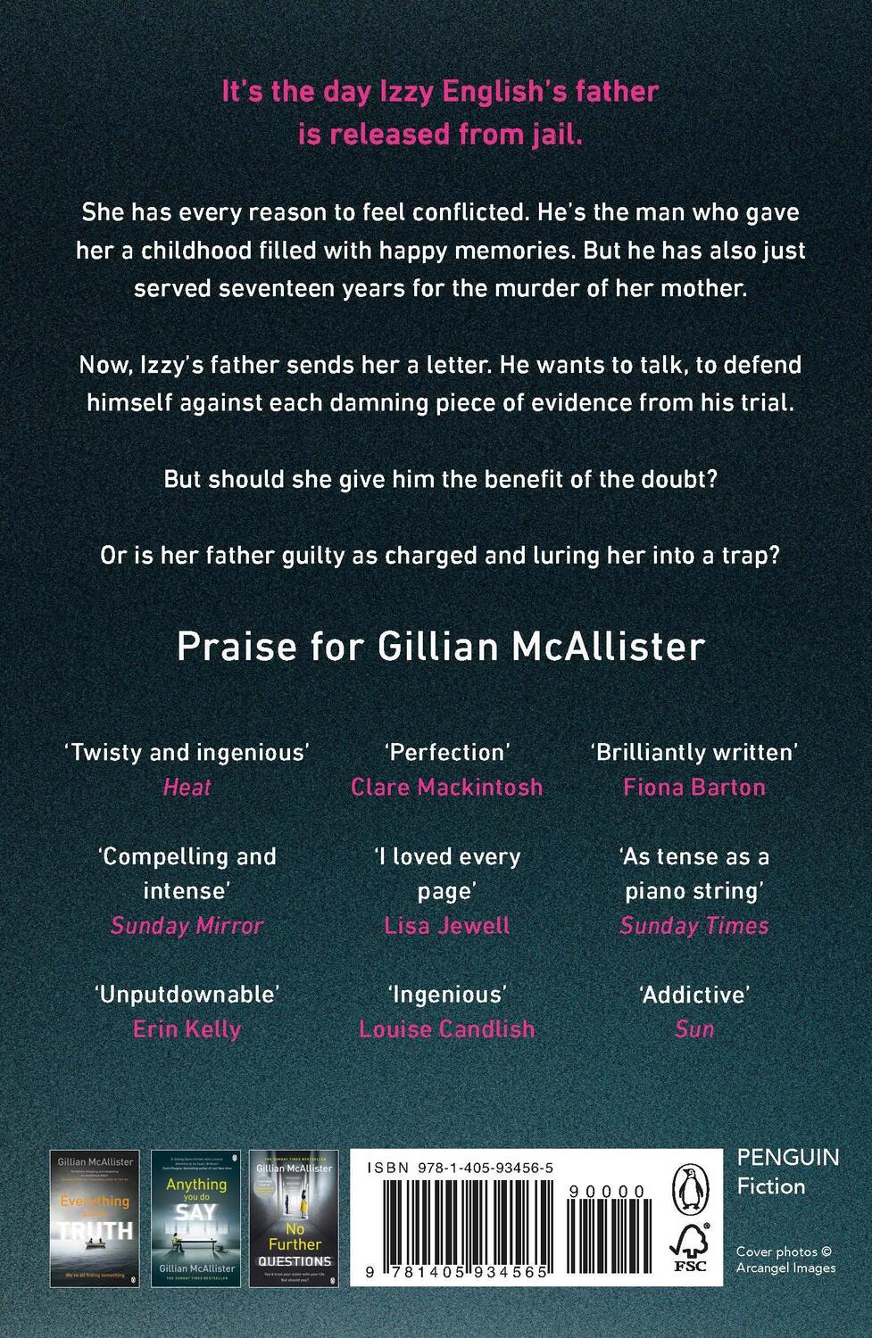 Rückseite: 9781405934565 | The Evidence Against You | Gillian McAllister | Taschenbuch | Englisch