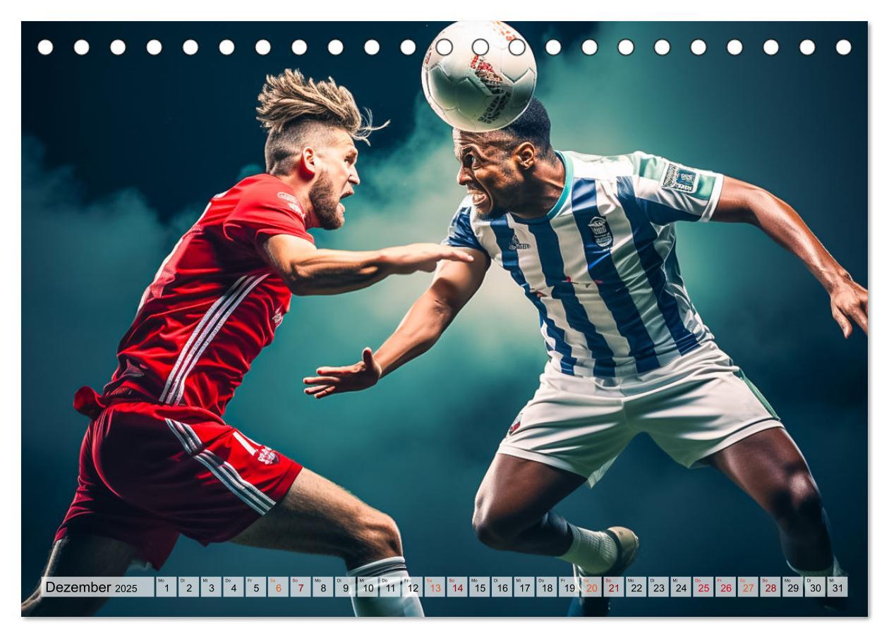 Bild: 9783383780462 | Fussball - Zweikampf (Tischkalender 2025 DIN A5 quer), CALVENDO...