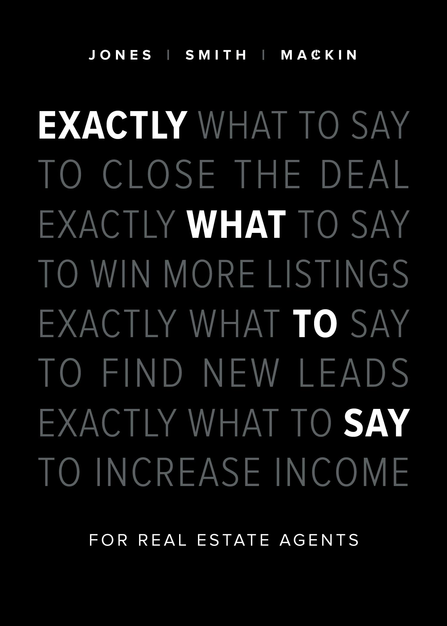 Cover: 9781989603291 | Exactly What to Say | For Real Estate Agents | Phil M Jones (u. a.)