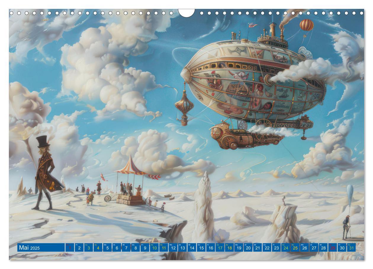 Bild: 9783383807633 | Steampunk Luftschiffe mit einer surrealen Note (Wandkalender 2025...