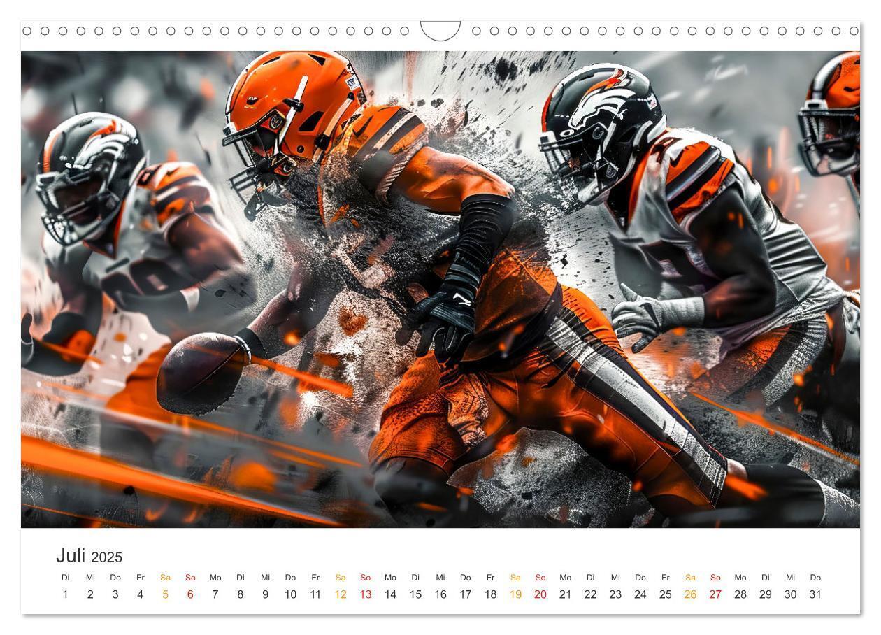 Bild: 9783383806551 | American Football - coole Momente (Wandkalender 2025 DIN A3 quer),...