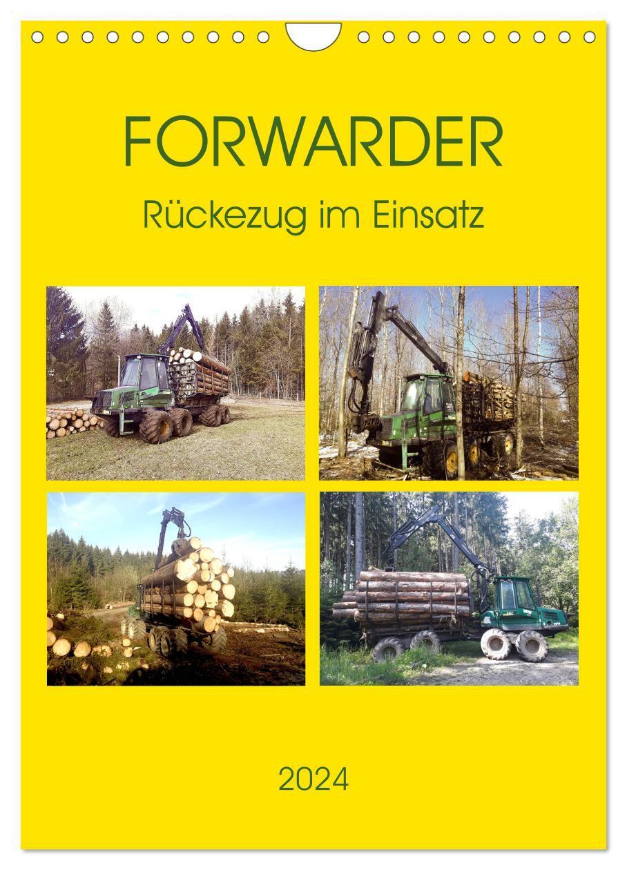 Cover: 9783675878549 | FORWARDER Rückezug im Einsatz (Wandkalender 2024 DIN A4 hoch),...