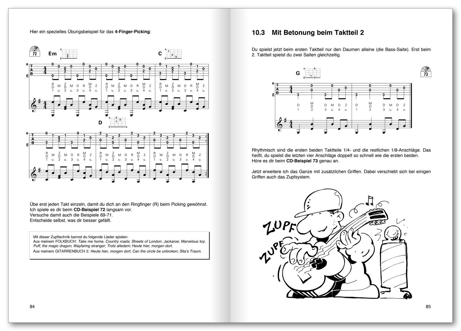 Bild: 9783802403859 | Peter Bursch's Zupftechniken für Gitarre | Peter Bursch | Taschenbuch