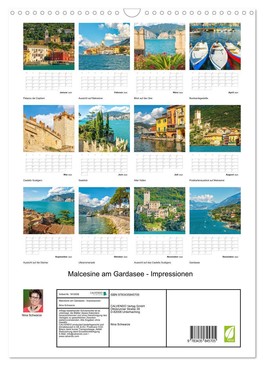 Bild: 9783435845705 | Malcesine am Gardasee - Impressionen (Wandkalender 2025 DIN A3...