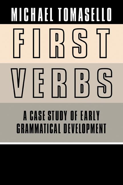 Cover: 9780521034517 | First Verbs | A Case Study of Early Grammatical Development | Buch