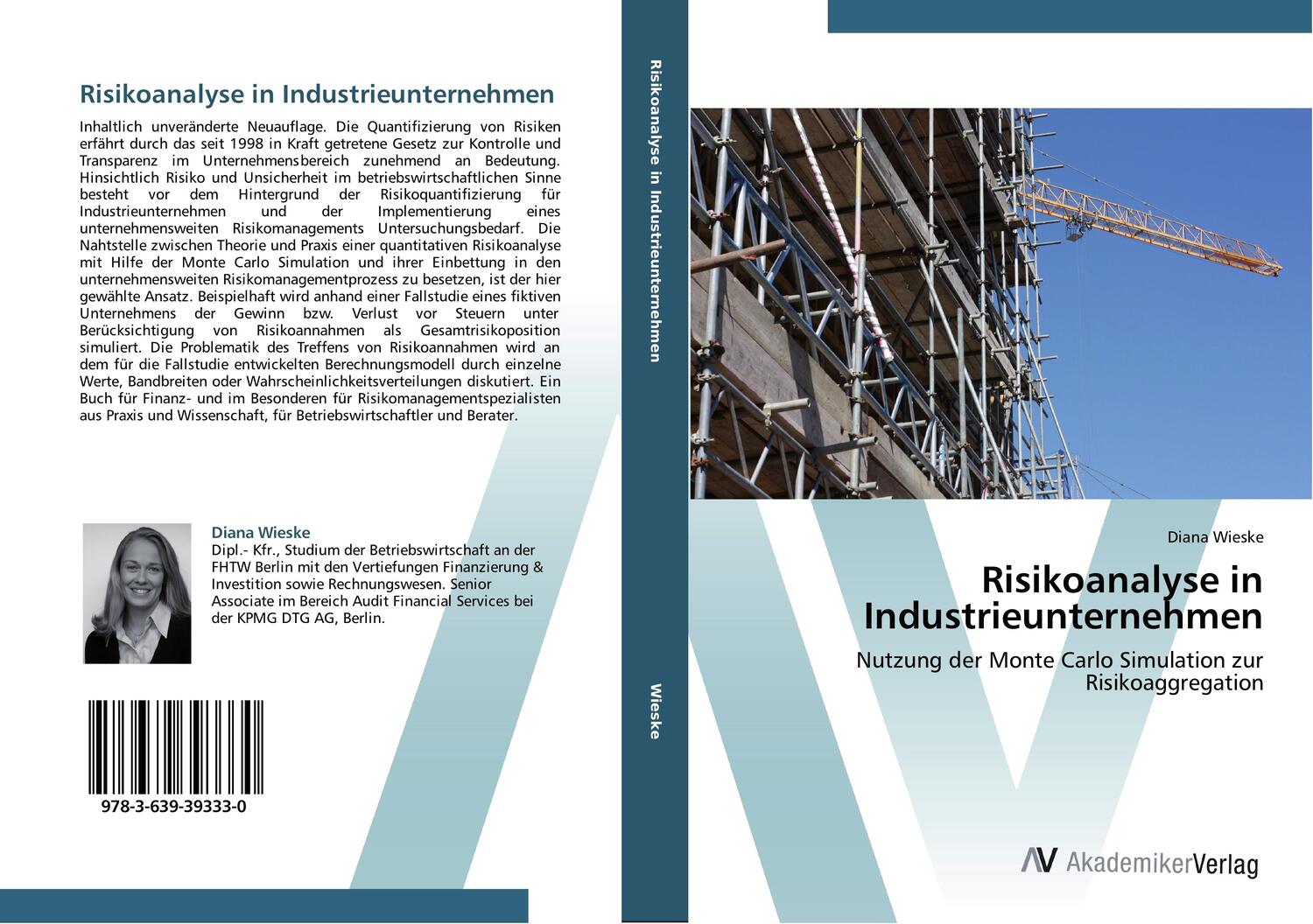 Cover: 9783639393330 | Risikoanalyse in Industrieunternehmen | Diana Wieske | Taschenbuch