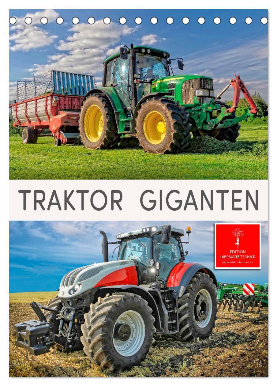 Cover: 9783675600263 | Traktor Giganten (Tischkalender 2024 DIN A5 hoch), CALVENDO...