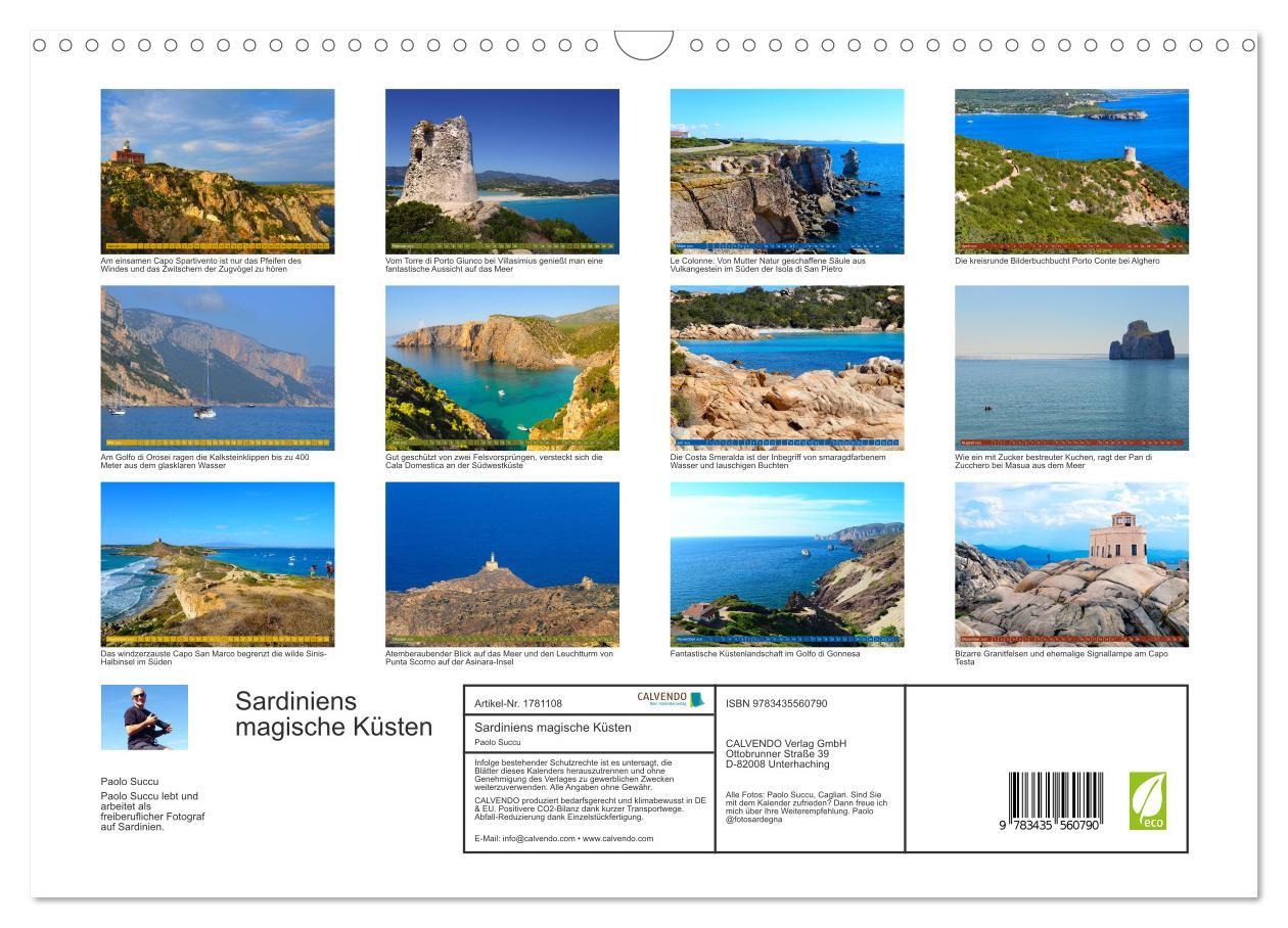 Bild: 9783435560790 | Sardiniens magische Küsten (Wandkalender 2025 DIN A3 quer),...