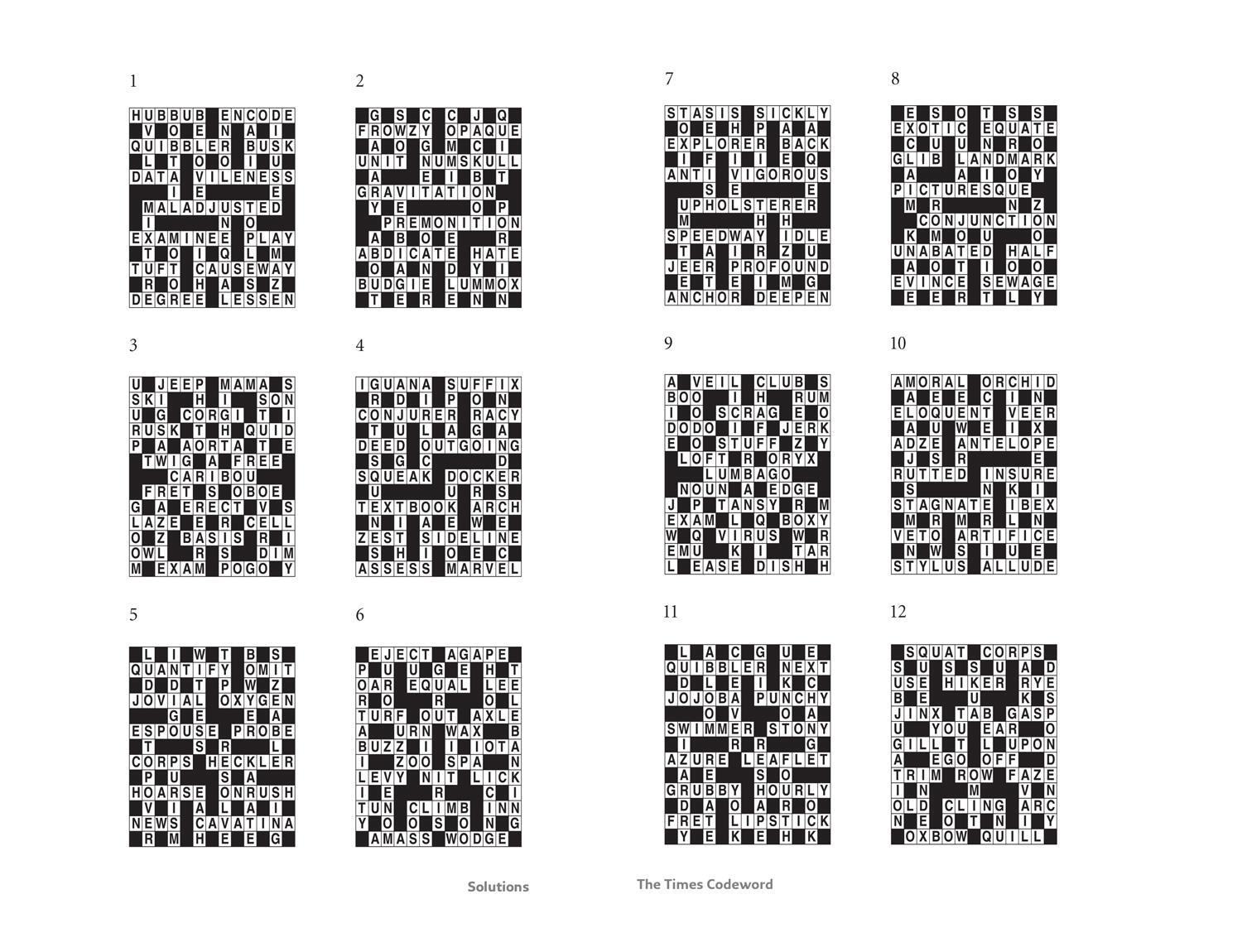 Bild: 9780008535933 | The Times Codeword Book 14 | 200 Cracking Logic Puzzles from the Times