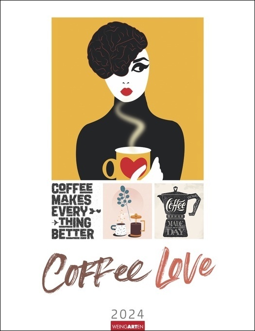 Cover: 9783840085734 | Coffee Love Kalender 2024. Kaffee-Kunst in einem...