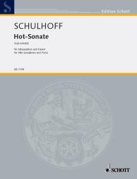 Cover: 9790001080576 | Hot Sonate | (Jazz-Sonate). Alt-Saxophon und Klavier. | Schulhoff