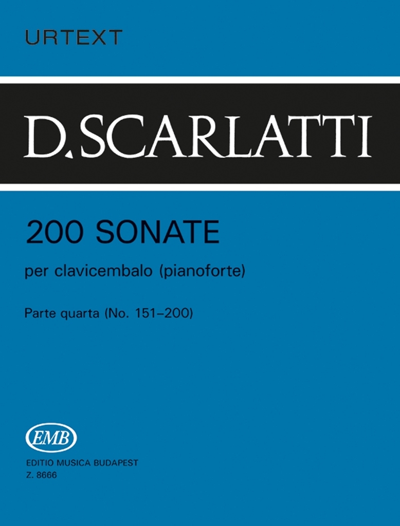 Cover: 9790080086667 | 200 Sonate per clavicembalo (pianoforte) 4 | Domenico Scarlatti | Buch