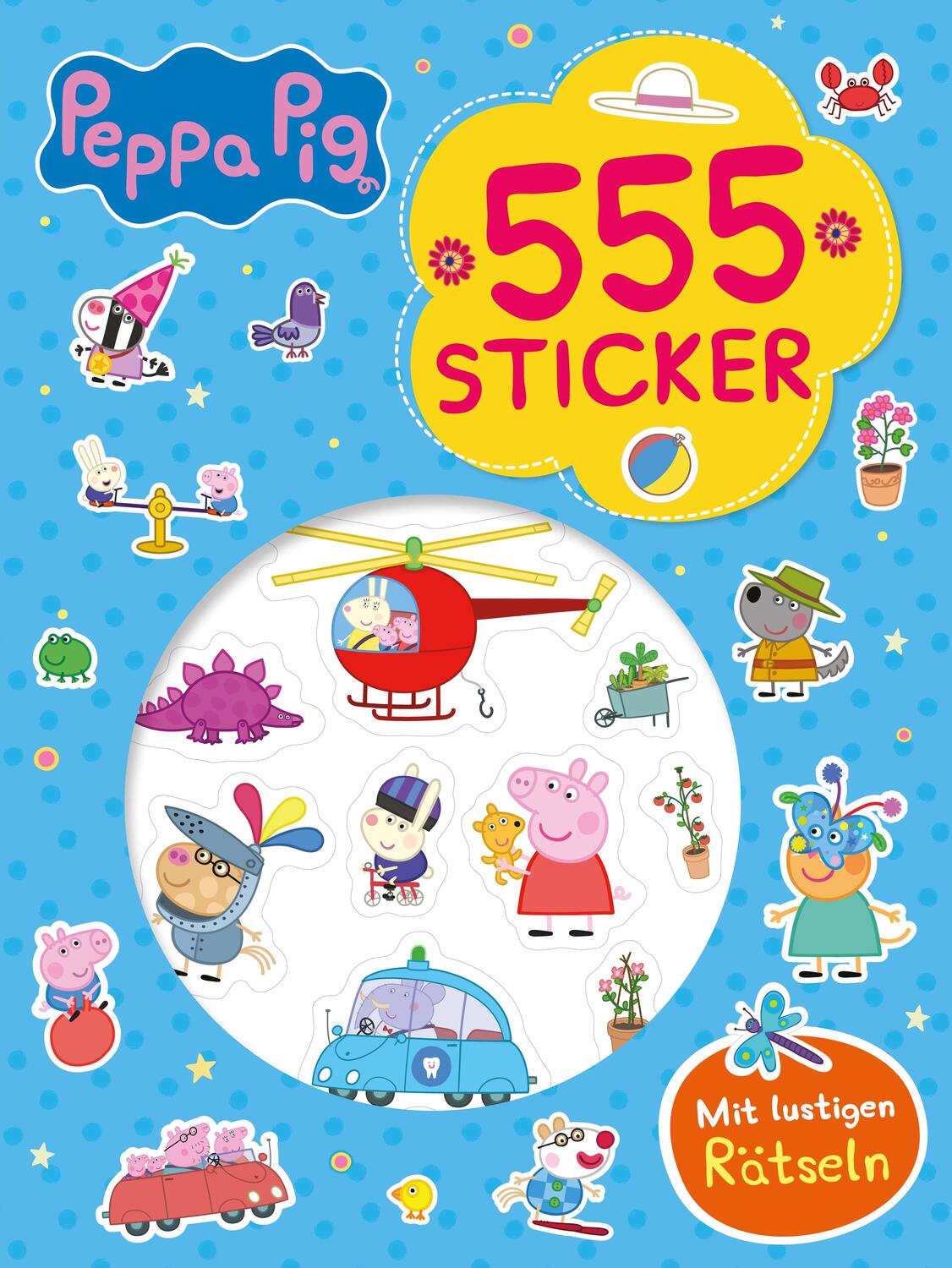 Cover: 9783849946340 | Peppa Pig 555 Sticker | Mit lustigen Rätseln I Für Kinder ab 4 Jahren