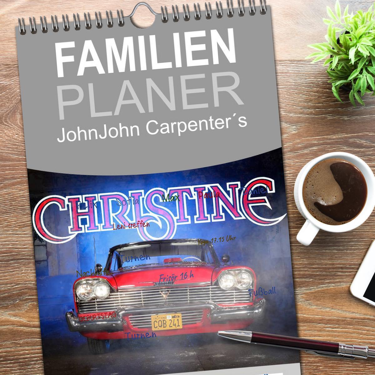 Bild: 9783457105597 | Familienplaner 2025 - John Carpenter´s Christine mit 5 Spalten...