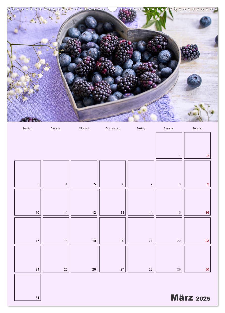 Bild: 9783457185285 | Obst Kalender - GESUND DURCH DAS JAHR (Wandkalender 2025 DIN A2...