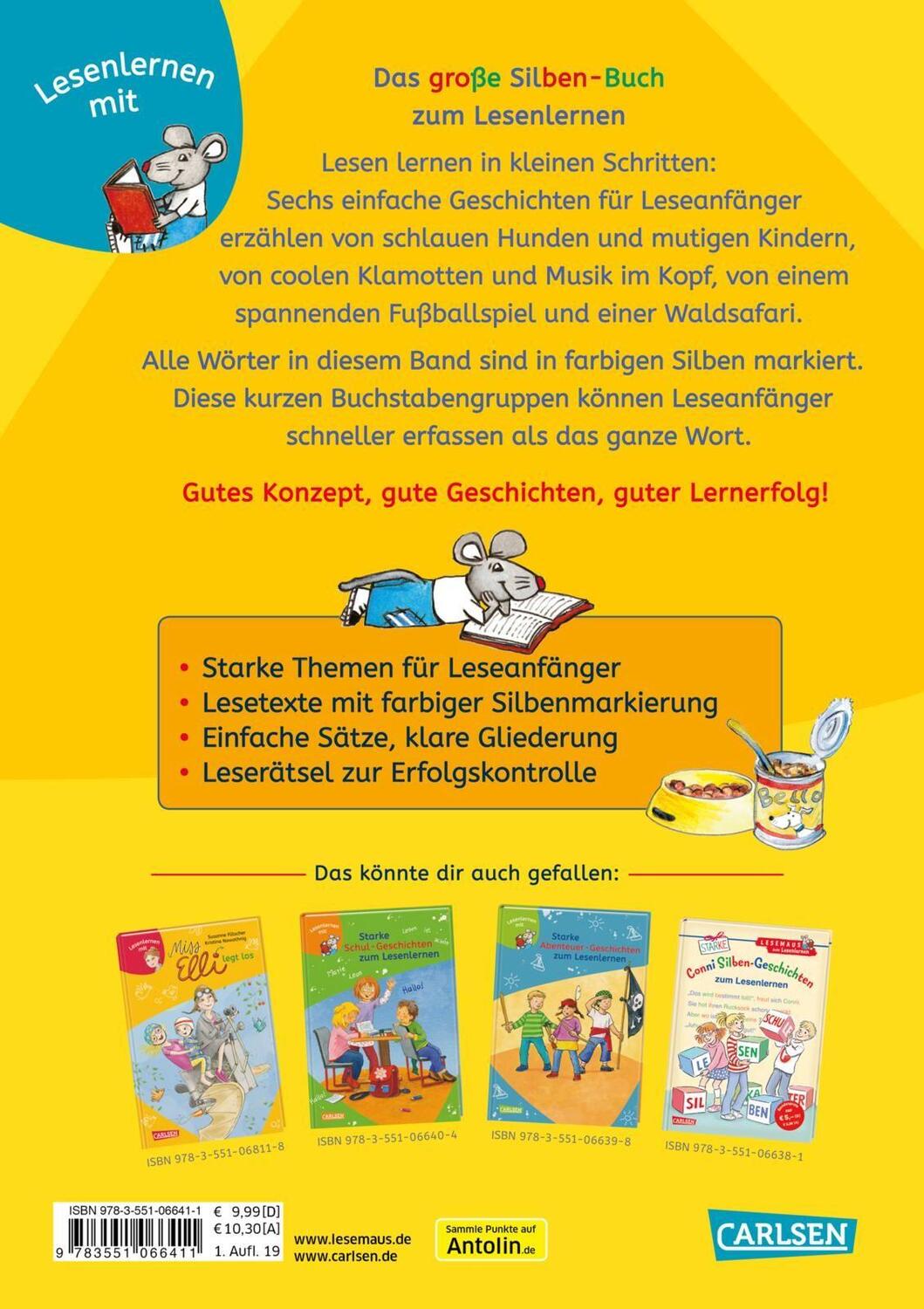 Rückseite: 9783551066411 | LESEMAUS zum Lesenlernen Sammelbände: Das große Silben-Buch zum...