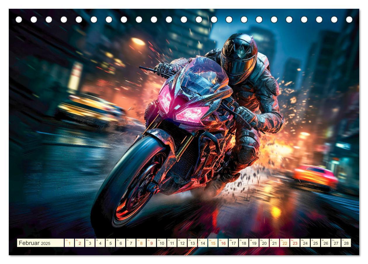 Bild: 9783383892349 | Motorrad Fantasien (Tischkalender 2025 DIN A5 quer), CALVENDO...