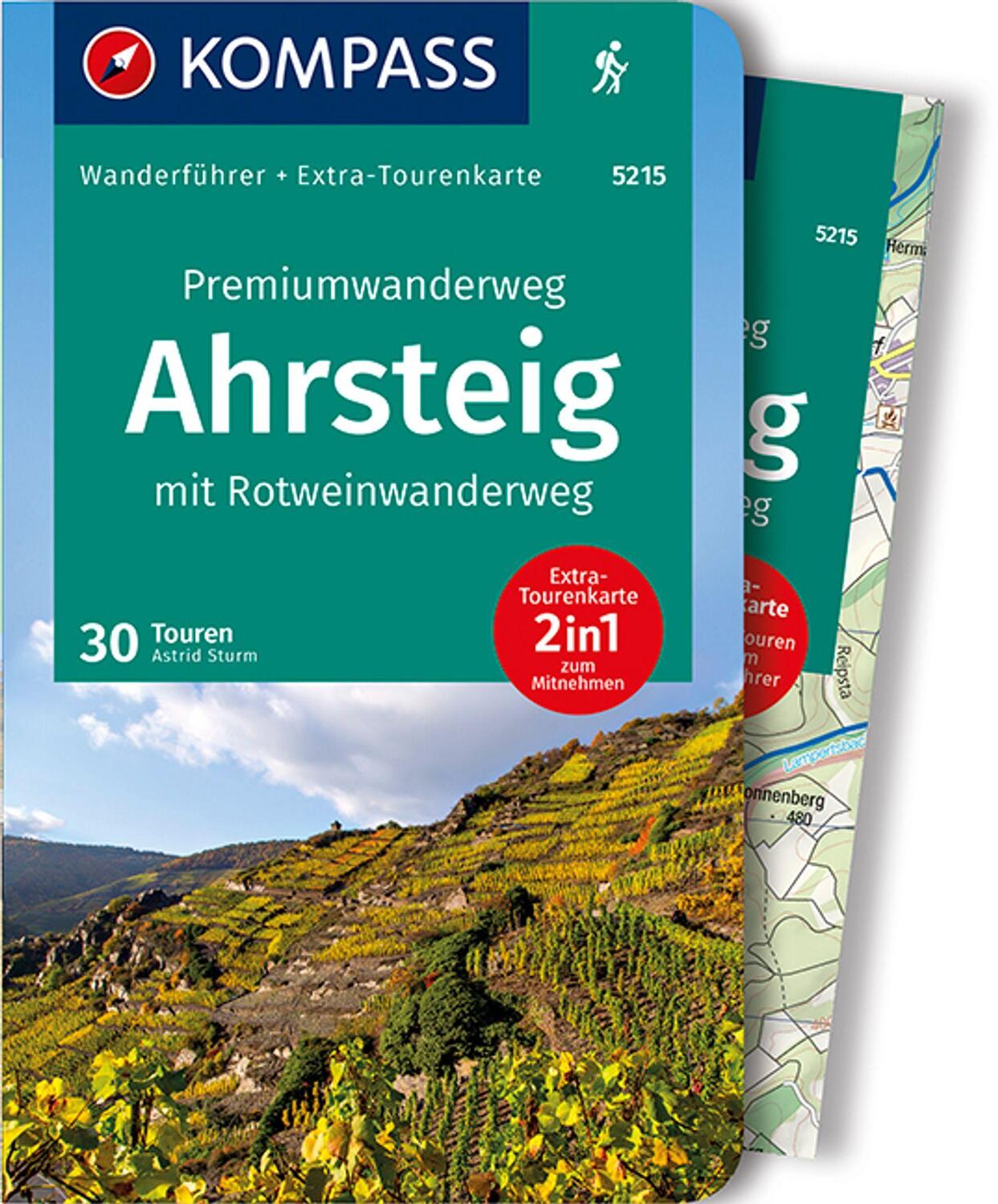 Cover: 9783990443422 | KOMPASS Wanderführer Premiumwanderweg Ahrsteig mit...