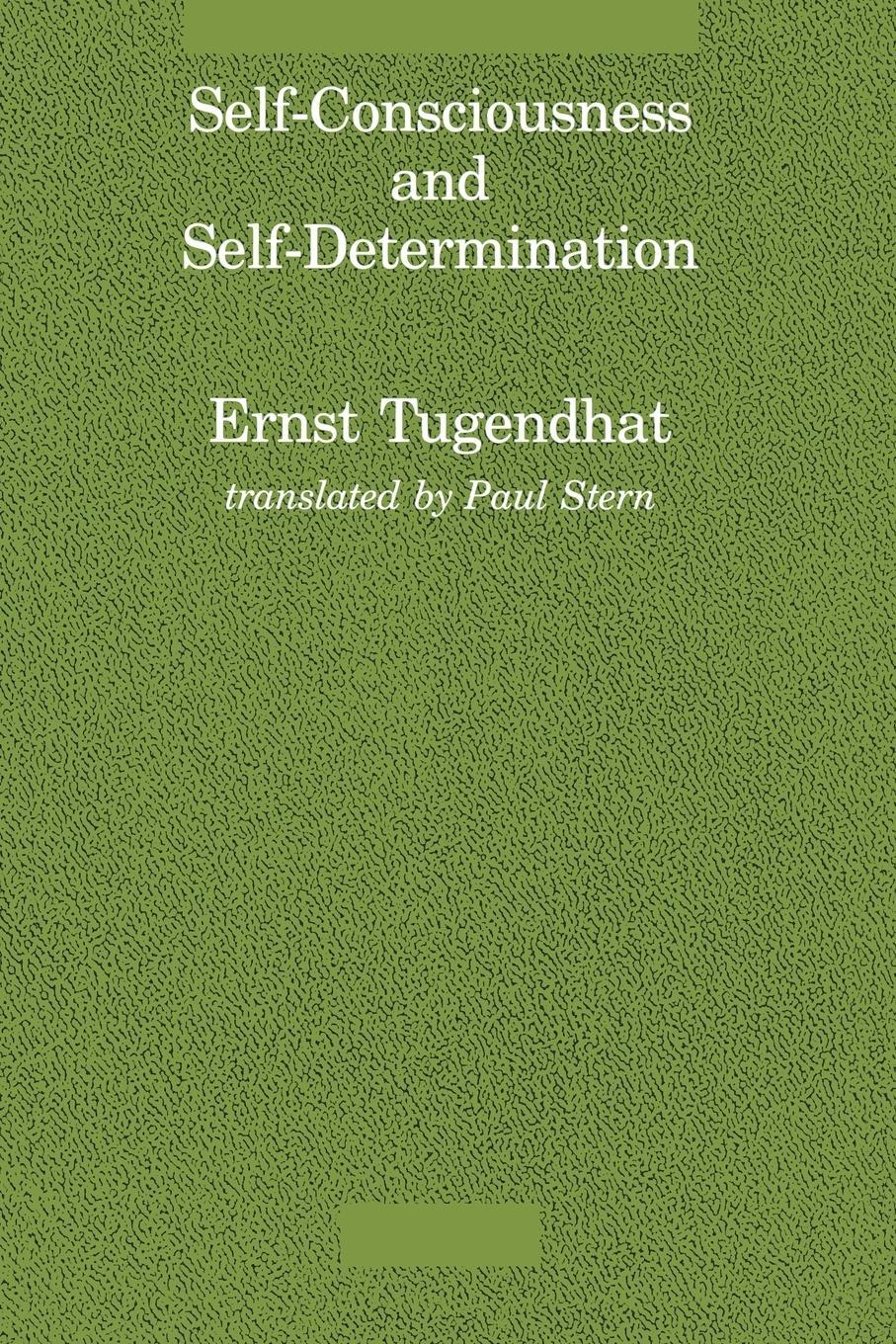 Cover: 9780262700382 | Self-Consciousness and Self-Determination | Ernst Tugendhat | Buch