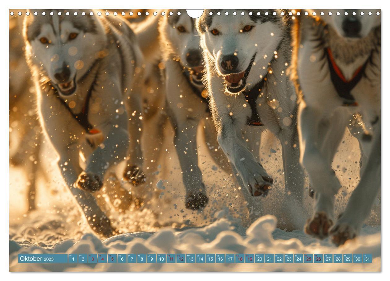 Bild: 9783383831263 | Schlittenhund Träume (Wandkalender 2025 DIN A3 quer), CALVENDO...