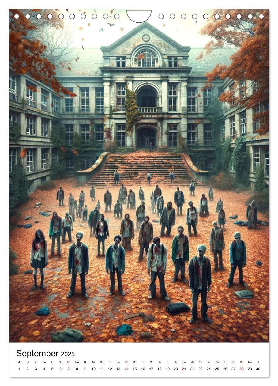 Bild: 9783383778544 | Zombies Zeitgeist - KI generierte Momente der Untoten (Wandkalender...