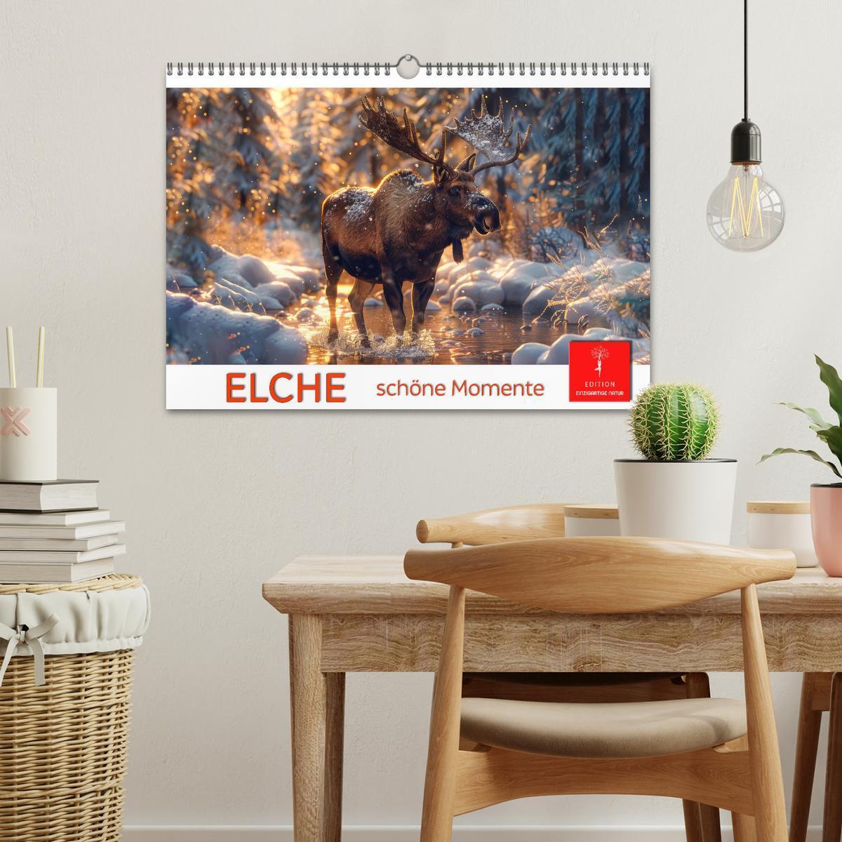 Bild: 9783383829550 | Elche - schöne Momente (Wandkalender 2025 DIN A3 quer), CALVENDO...