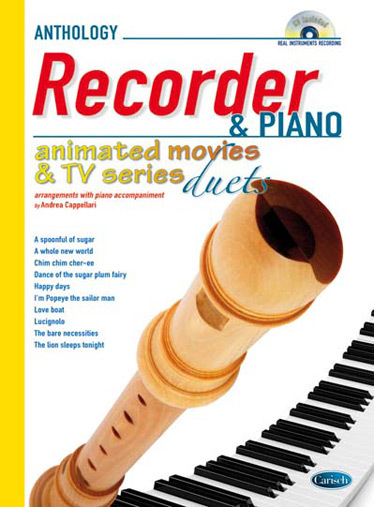 Cover: 9788850726677 | Animated Movies and TV Duets for Recorder &amp; Piano | Andrea Cappellari