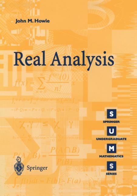 Cover: 9781852333140 | Real Analysis | John M. Howie | Taschenbuch | Paperback | X | Englisch