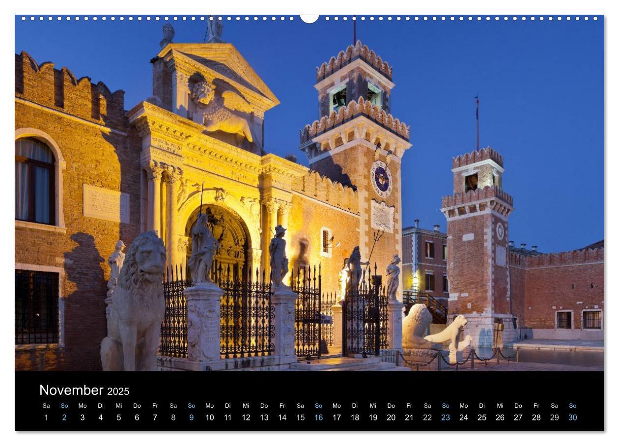 Bild: 9783435555116 | Venedig bei Nacht 2025 (hochwertiger Premium Wandkalender 2025 DIN...