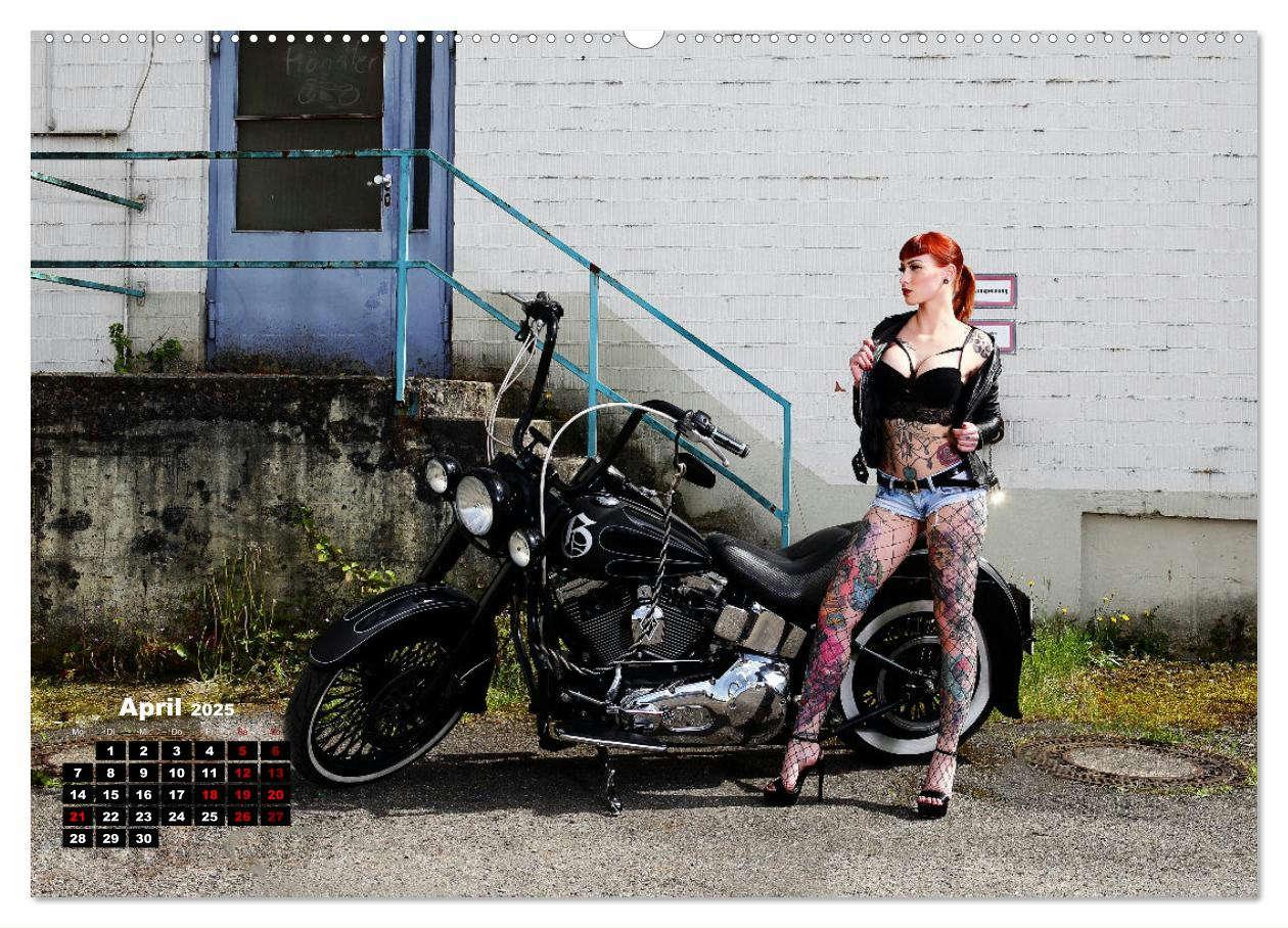 Bild: 9783383964152 | Motorräder und Sexy Girls (Wandkalender 2025 DIN A2 quer), CALVENDO...