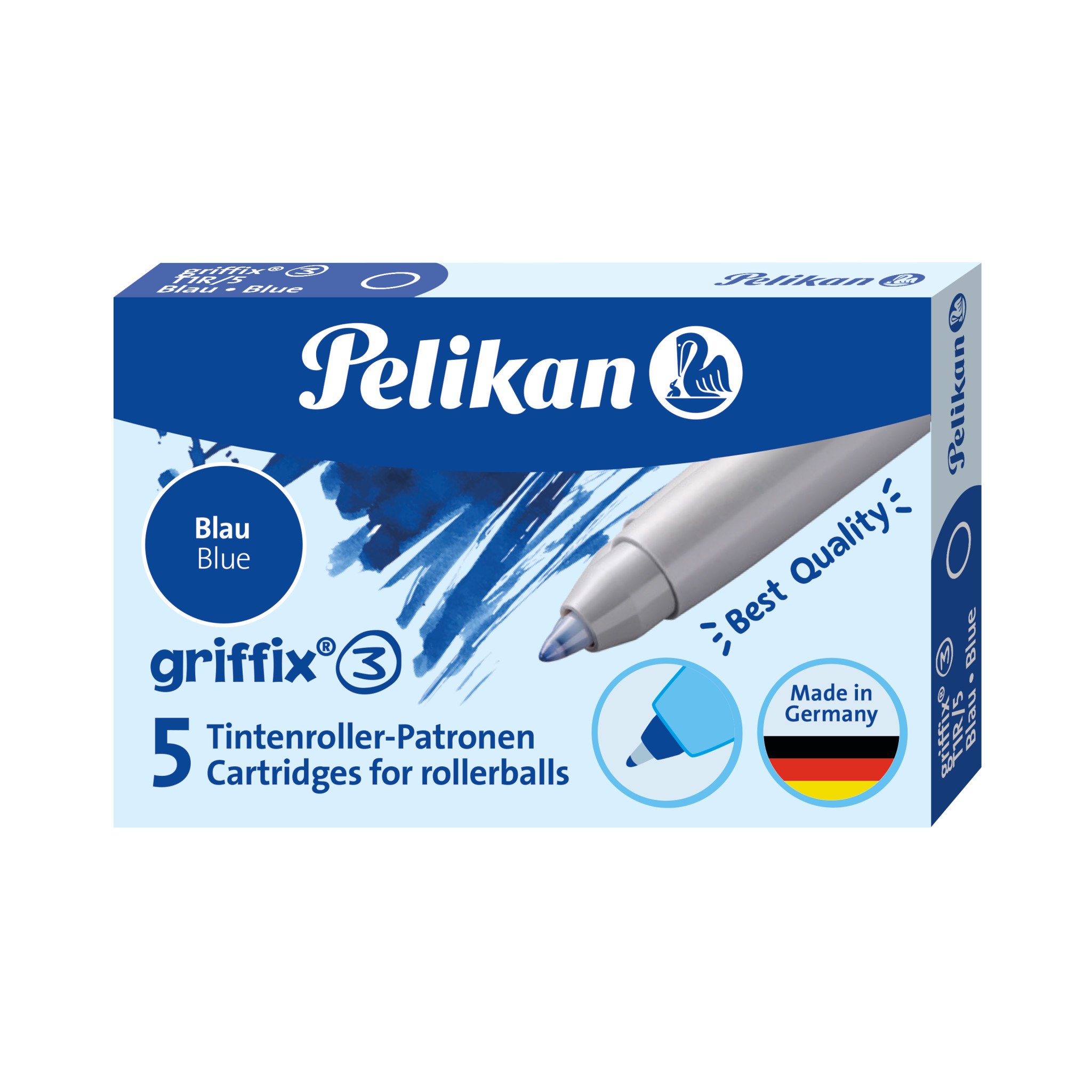 Cover: 4012700960566 | Pelikan Tintenpatronen Griffix® blau 5er Set | 960567 | 2021 | Pelikan