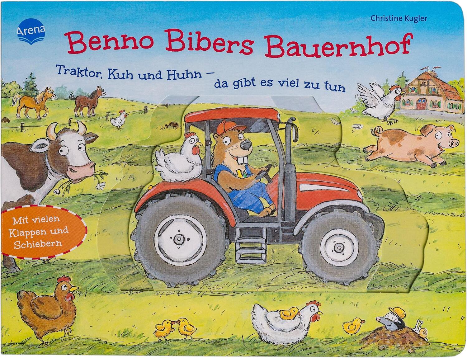 Cover: 9783401718521 | Benno Bibers Bauernhof. Traktor, Kuh und Huhn - da gibt es viel zu tun