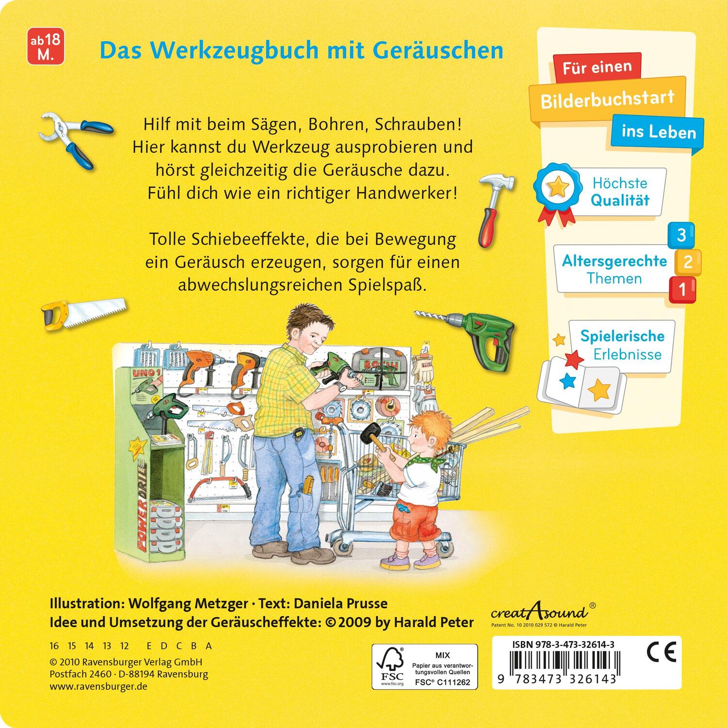 Rückseite: 9783473326143 | Hämmern, Bohren, Bauen! | Daniela Prusse | Buch | 12 S. | Deutsch