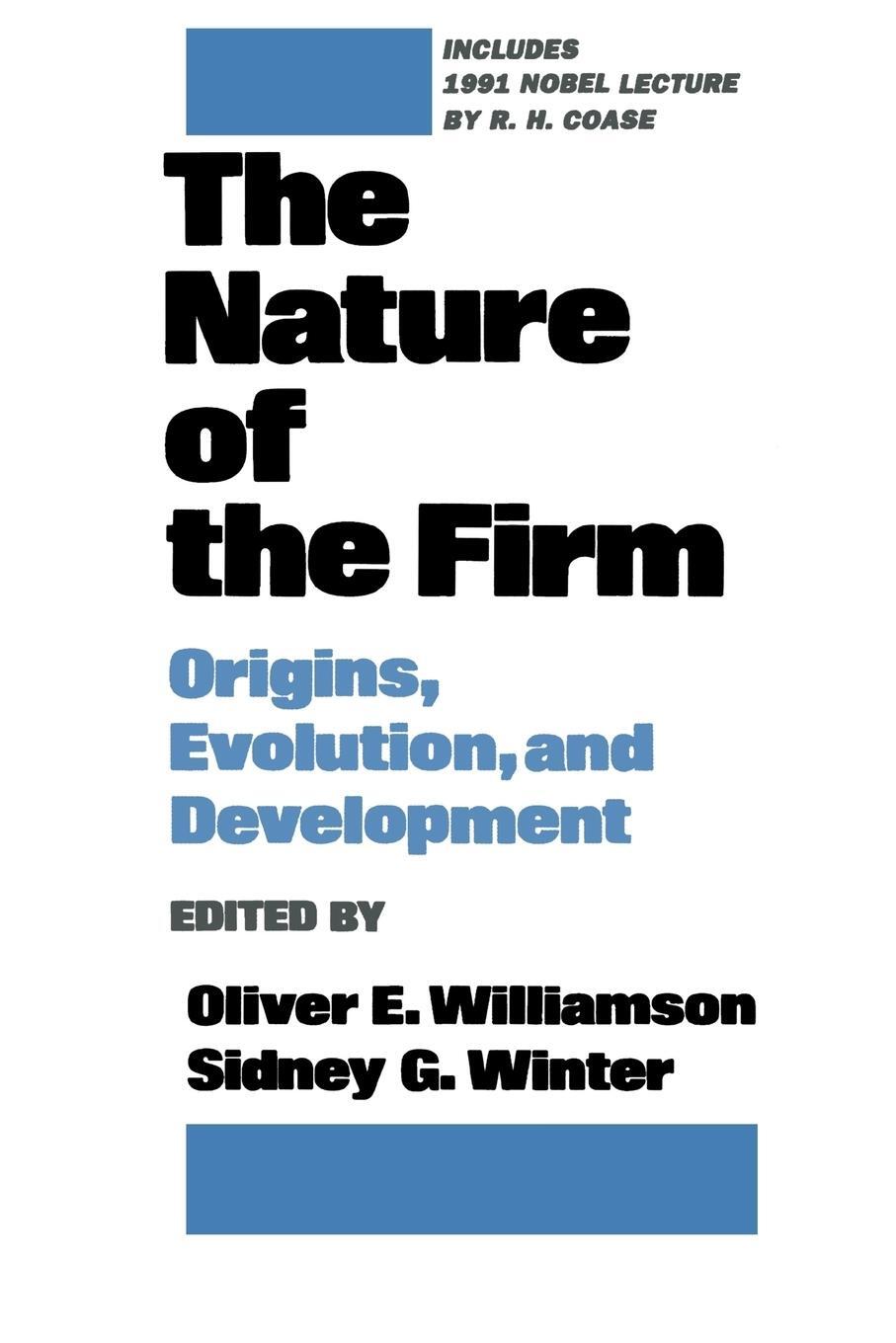 Cover: 9780195083569 | The Nature of the Firm | Origins, Evolution, and Development | Winter