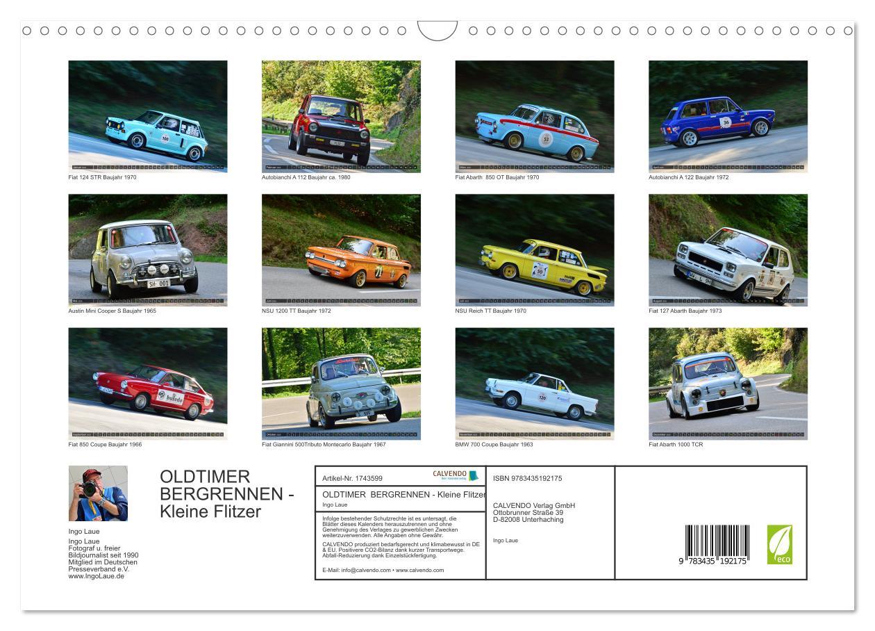 Bild: 9783435192175 | OLDTIMER BERGRENNEN - Kleine Flitzer (Wandkalender 2025 DIN A3...