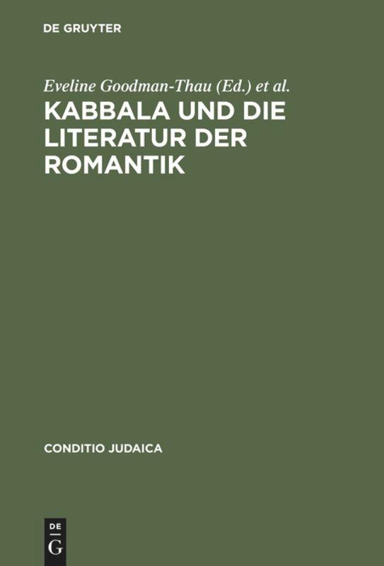 Cover: 9783484651272 | Kabbala und die Literatur der Romantik | Zwischen Magie und Trope