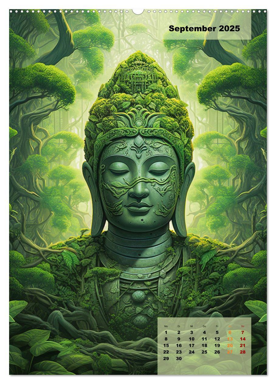 Bild: 9783435857616 | Jade Buddha - Finde die innere Mitte (Wandkalender 2025 DIN A2...