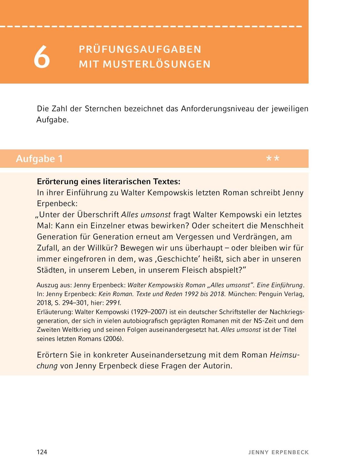 Bild: 9783804420984 | Heimsuchung von Jenny Erpenbeck - Textanalyse und Interpretation