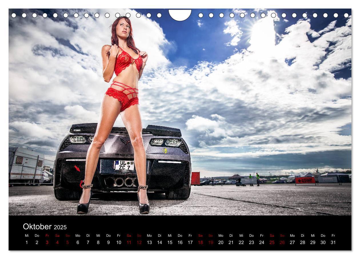 Bild: 9783435397143 | Cars and Girls (Wandkalender 2025 DIN A4 quer), CALVENDO...