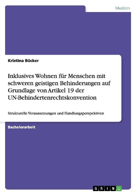 Cover: 9783656400547 | Inklusives Wohnen für Menschen mit schweren geistigen Behinderungen...