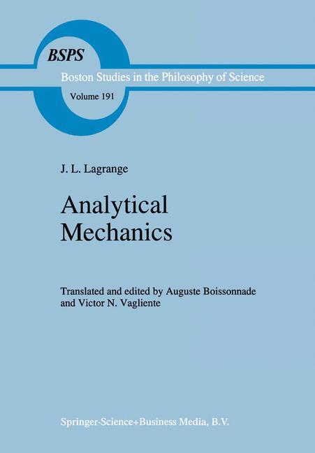 Cover: 9789048147793 | Analytical Mechanics | J. L. Lagrange | Taschenbuch | Paperback | XLV
