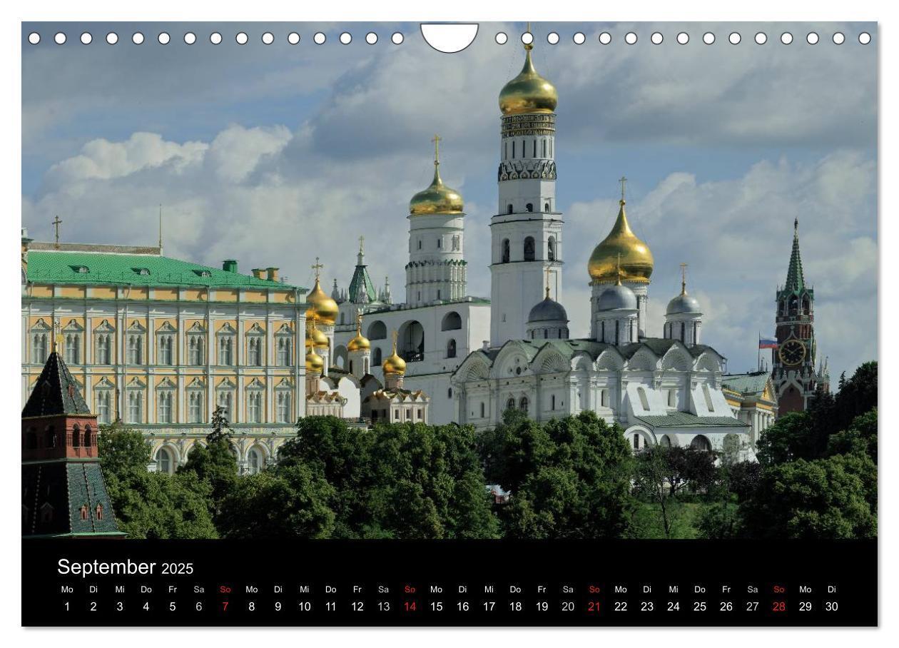 Bild: 9783435684304 | Moskau (Wandkalender 2025 DIN A4 quer), CALVENDO Monatskalender | 2025