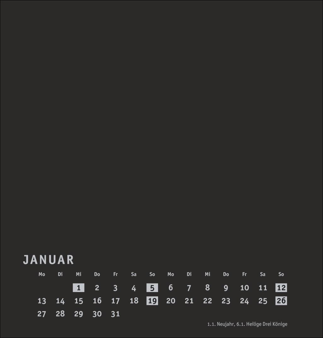 Bild: 9783756407965 | Premium-Bastelkalender schwarz mittel 2025 | Heye | Kalender | 14 S.