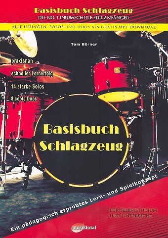 Cover: 9790700270001 | Basisbuch Schlagzeug (+gratis-mp3-Download) für Unter- und Mittelstufe
