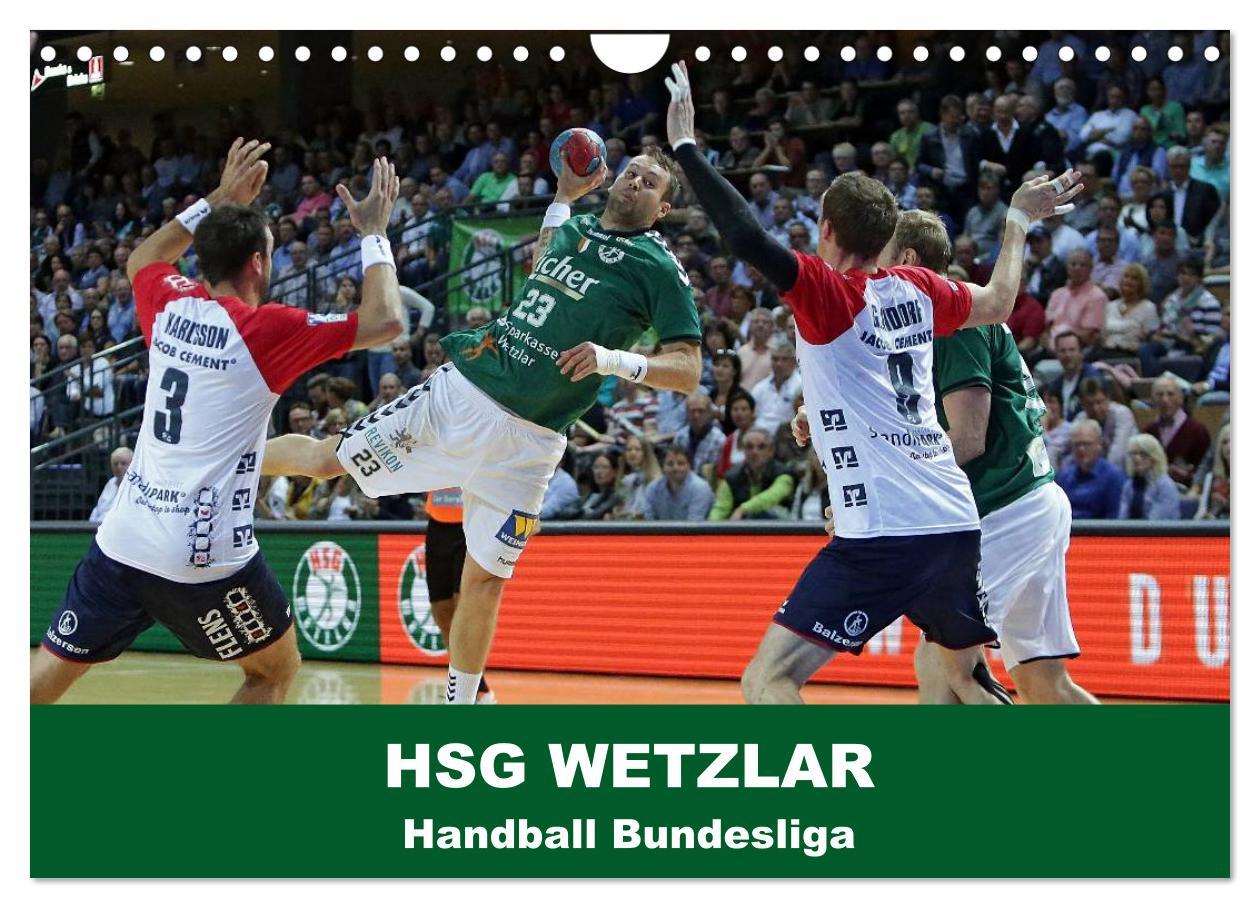 Cover: 9783435537181 | Handball Bundesliga - HSG Wetzlar (Wandkalender 2025 DIN A4 quer),...